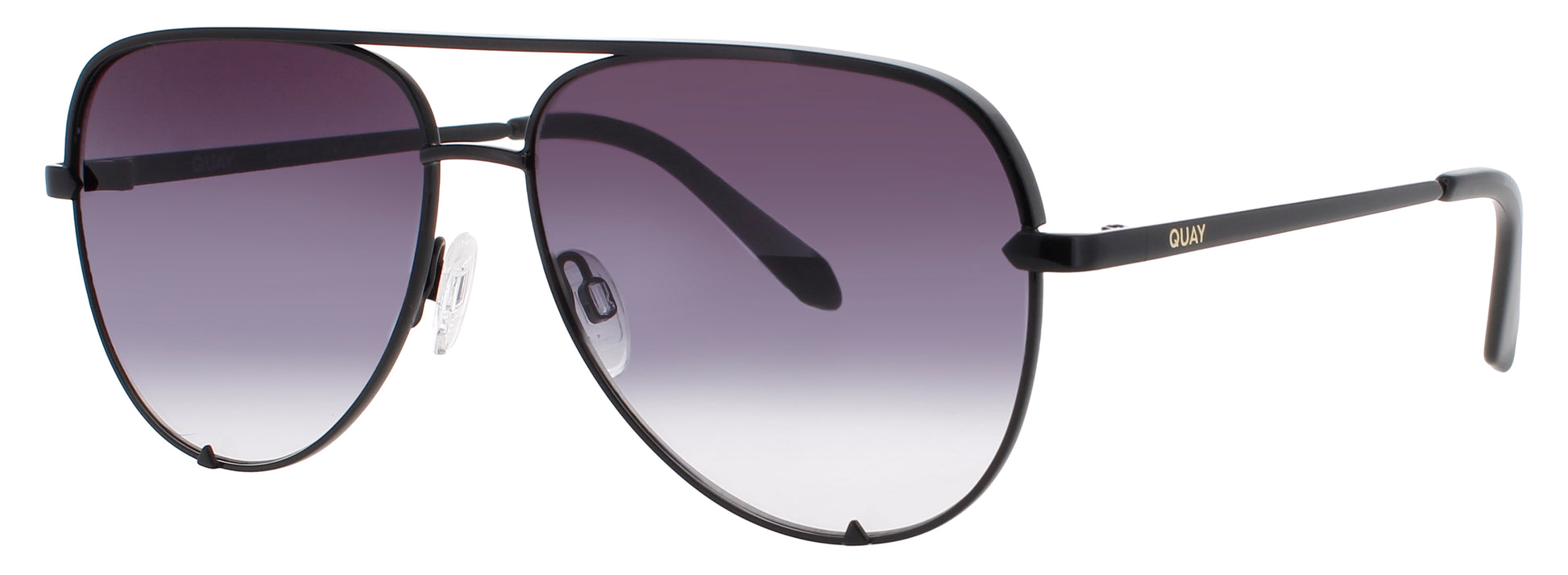 QUAY HIGH KEY MINI Frame BLACK Lens BLACK/FADE