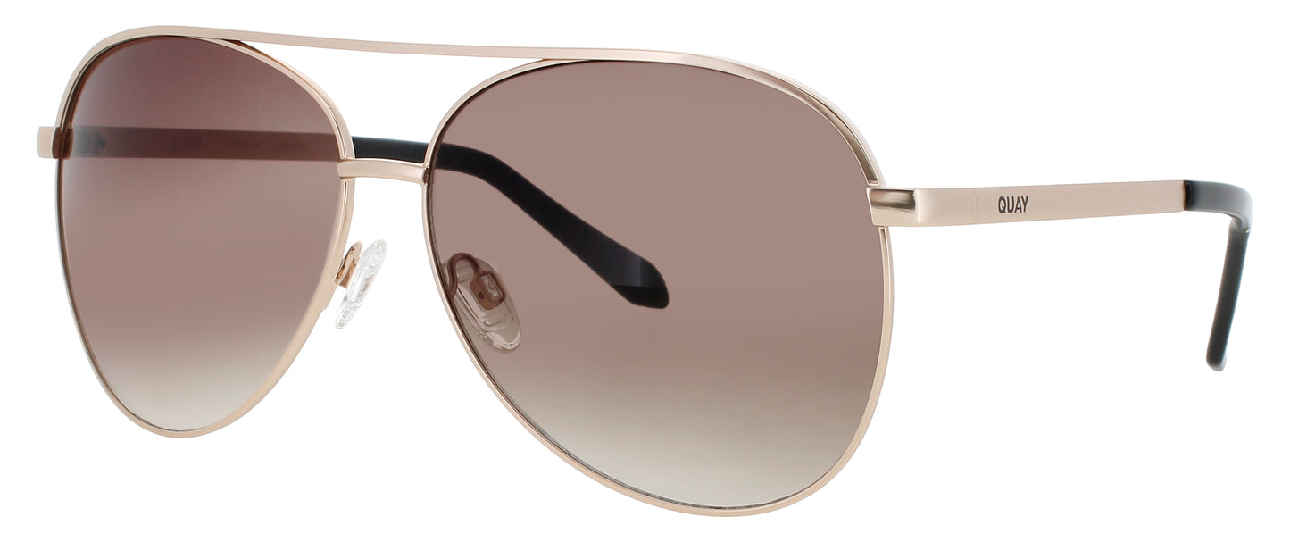 QUAY VIVIENNE Frame GOLD Lens BROWN TINT
