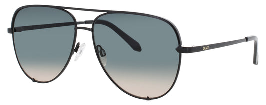 QUAY HIGH KEY EXTRA LARGE Frame BLACK Lens PALM TAUPE