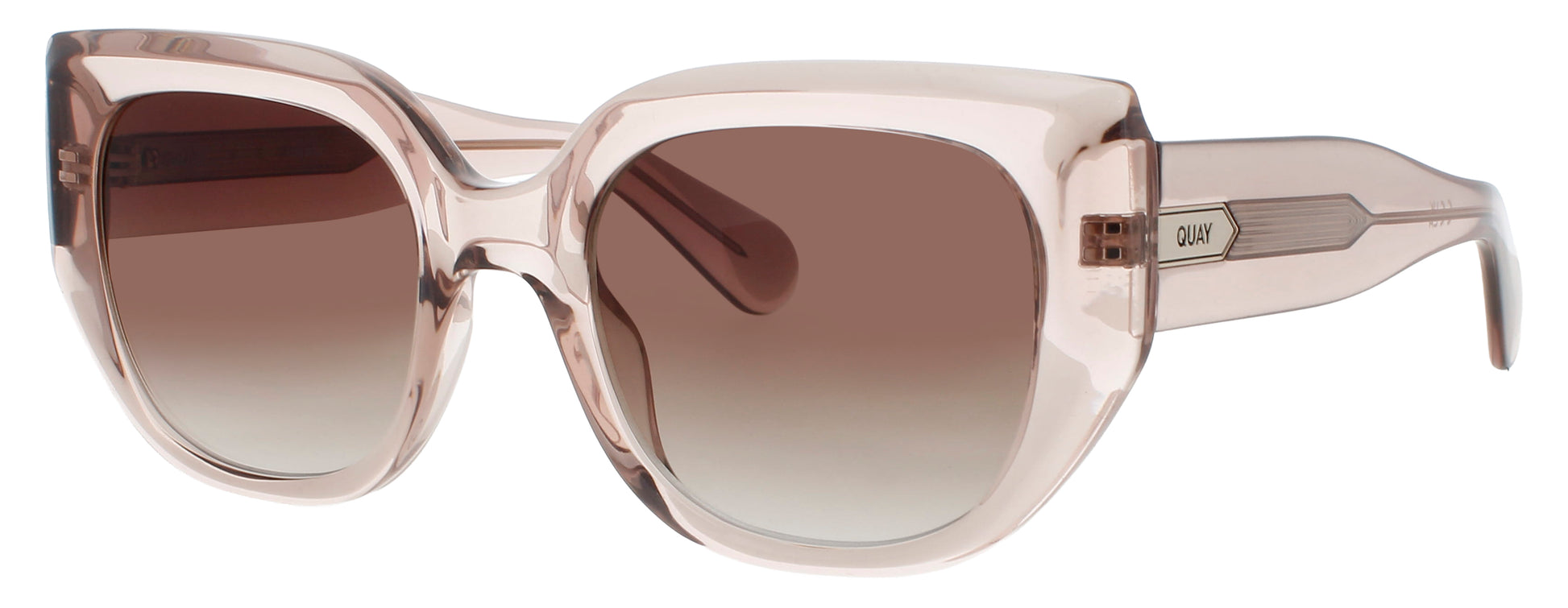 QUAY BUSY BUSY Frame CRYSTAL BLUSH / GOLD Lens BROWN GRADIENT