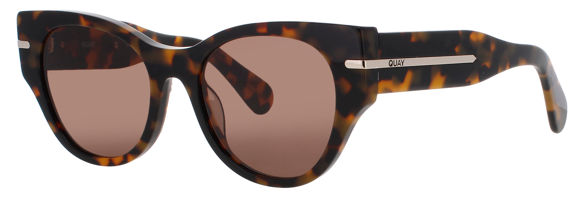 QUAY CHIT CHAT Frame PEANUT BUTTLER TORTOISE Lens BROWN
