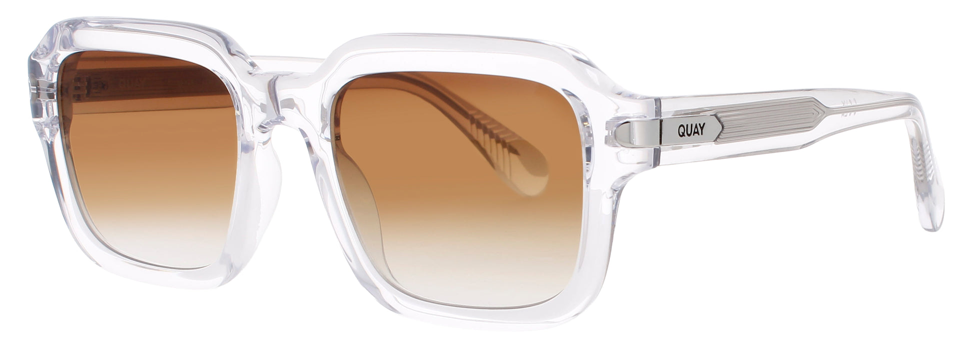 QUAY PLAYBACK Frame CLEAR Lens SEPIA