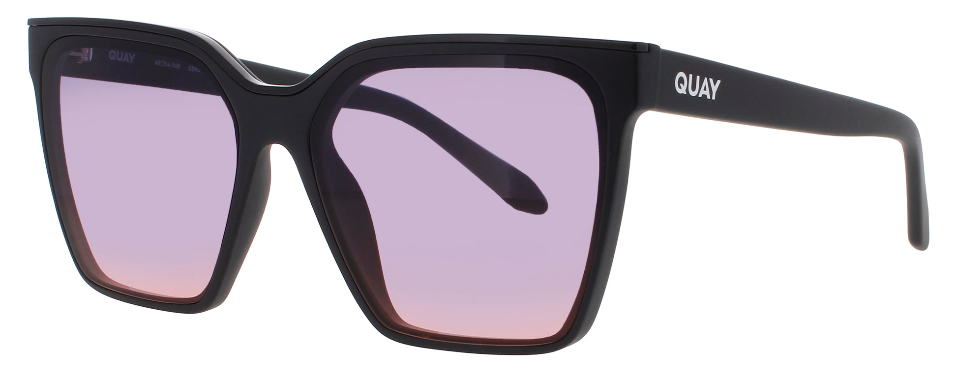 QUAY LEVEL UP Frame MATTE BLACK Lens DUSK/PINK