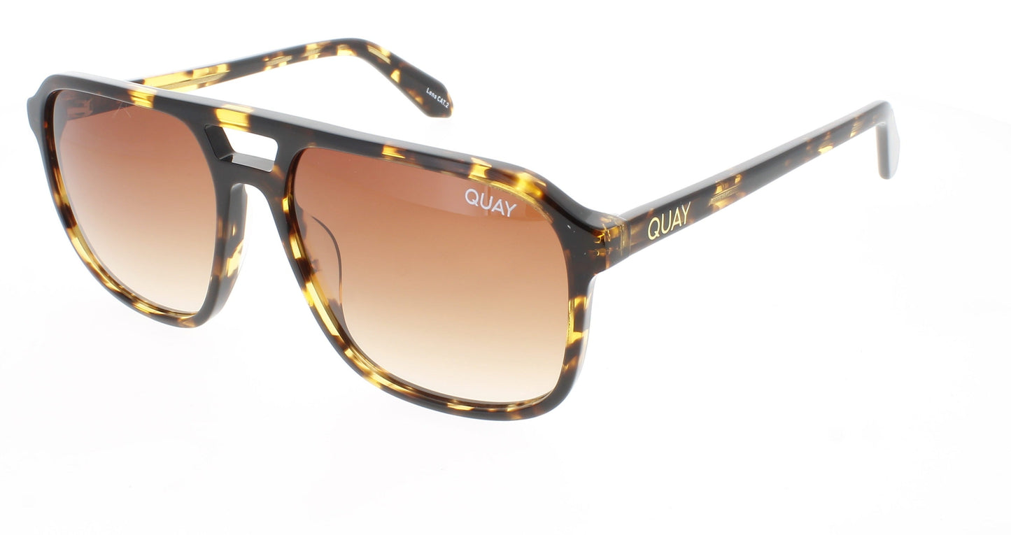 QUAY ON THE FLY RX Frame YELLOW TORTOISE Lens ORANGE GRADIENT