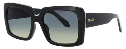 QUAY TOTAL VIBE Frame BLACK Lens SMOKE TO GREEN GRADIENT