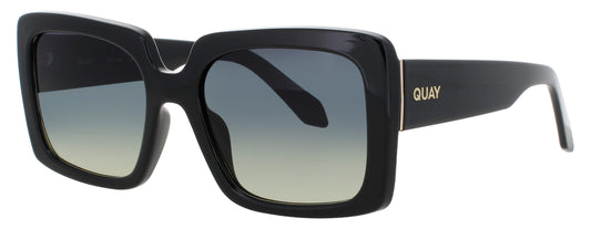 QUAY TOTAL VIBE Frame BLACK Lens SMOKE TO GREEN GRADIENT