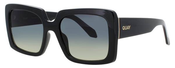 QUAY TOTAL VIBE Frame BLACK Lens SMOKE TO GREEN GRADIENT