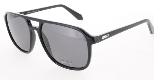 QUAY ON THE FLY Frame BLACK Lens SMOKE POLARIZED