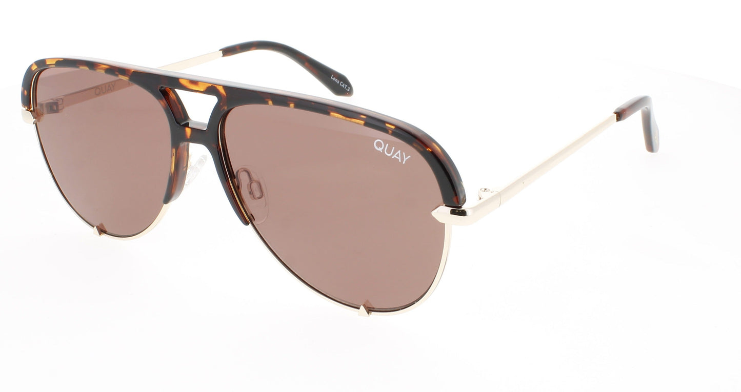 QUAY HIGH KEY MINI REMIXED Frame TORTOISE Lens BROWN