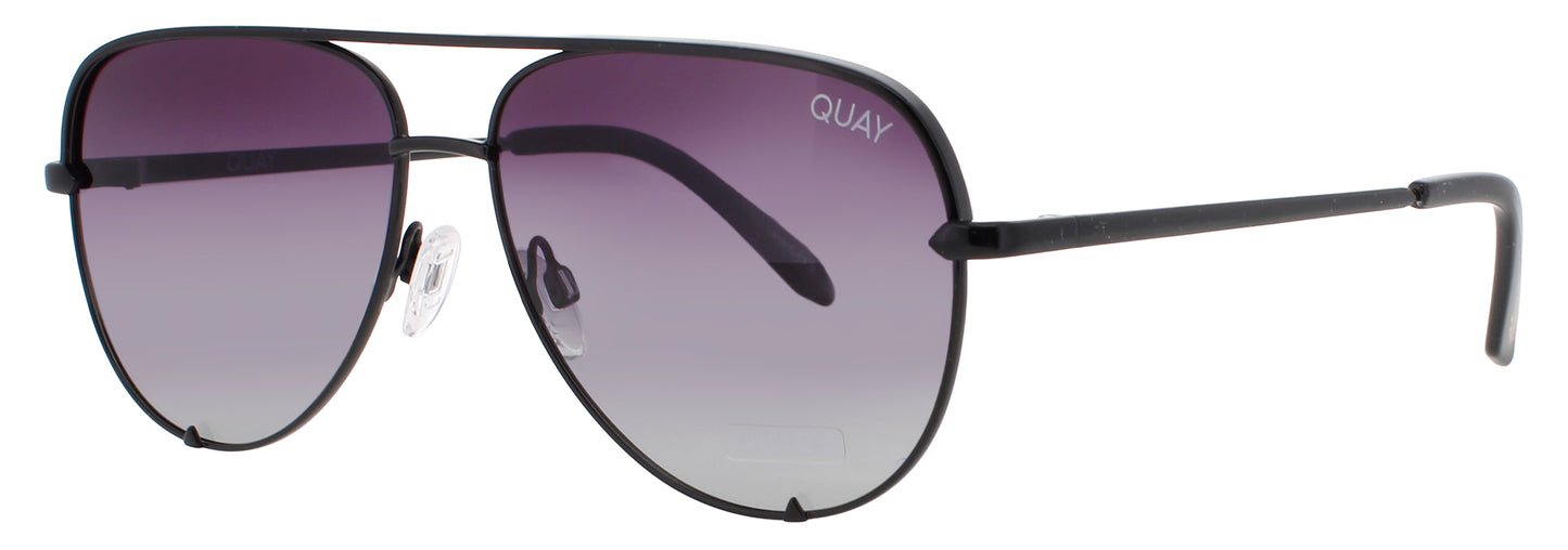 QUAY HIGH KEY MINI Frame BLACK Lens FADE/POLORIZED