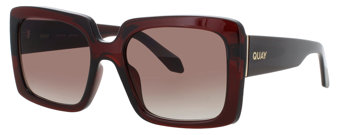 QUAY TOTAL VIBE Frame BROWN Lens BROWN TINT
