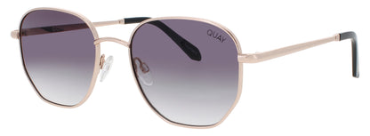QUAY BIG TIME TEXTURE Frame ROSE GOLD / BLACK Lens GREY GRADIENT
