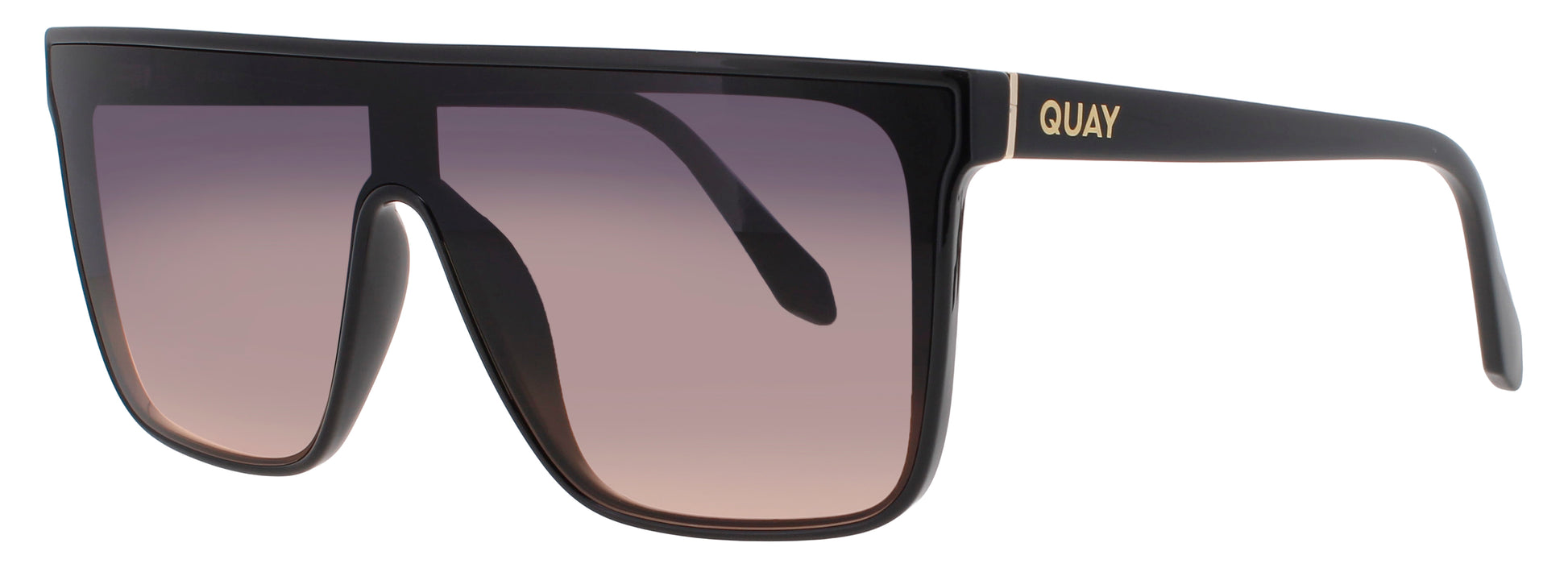 QUAY NIGHTFALL MEDIUM Frame BLACK Lens BLACK/CORAL