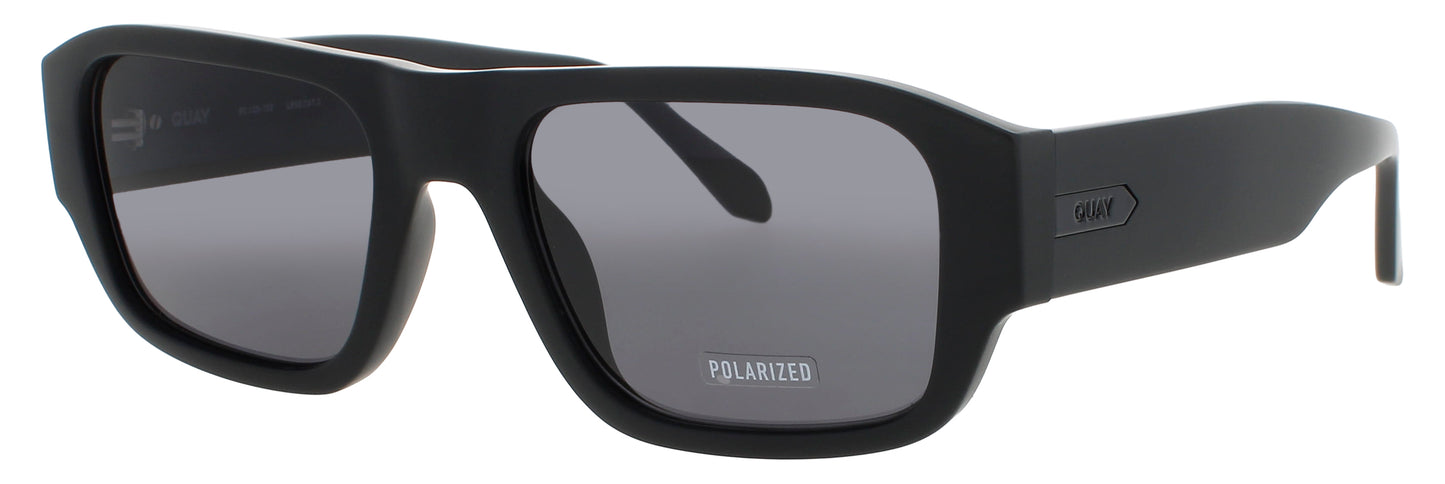 QUAY NIGHT CAP Frame MATTE BLACK  Lens GREY POLARIZED