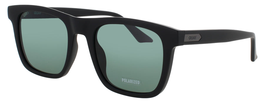 QUAY FLIP SIDE Frame MATTE BLACK Lens GREEN POLARIZED