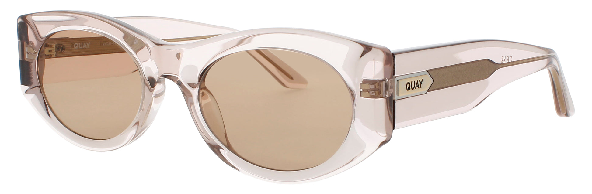 QUAY SO WHAT Frame CRYSTAL DOE Lens BROWN TINT