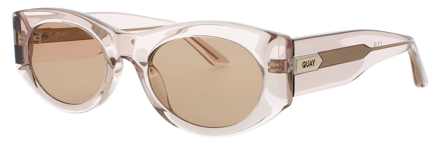 QUAY SO WHAT Frame CRYSTAL DOE Lens BROWN TINT