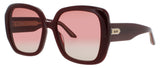 QUAY FULL GLAM Frame BURGUNDY Lens ROSE GRADIENT