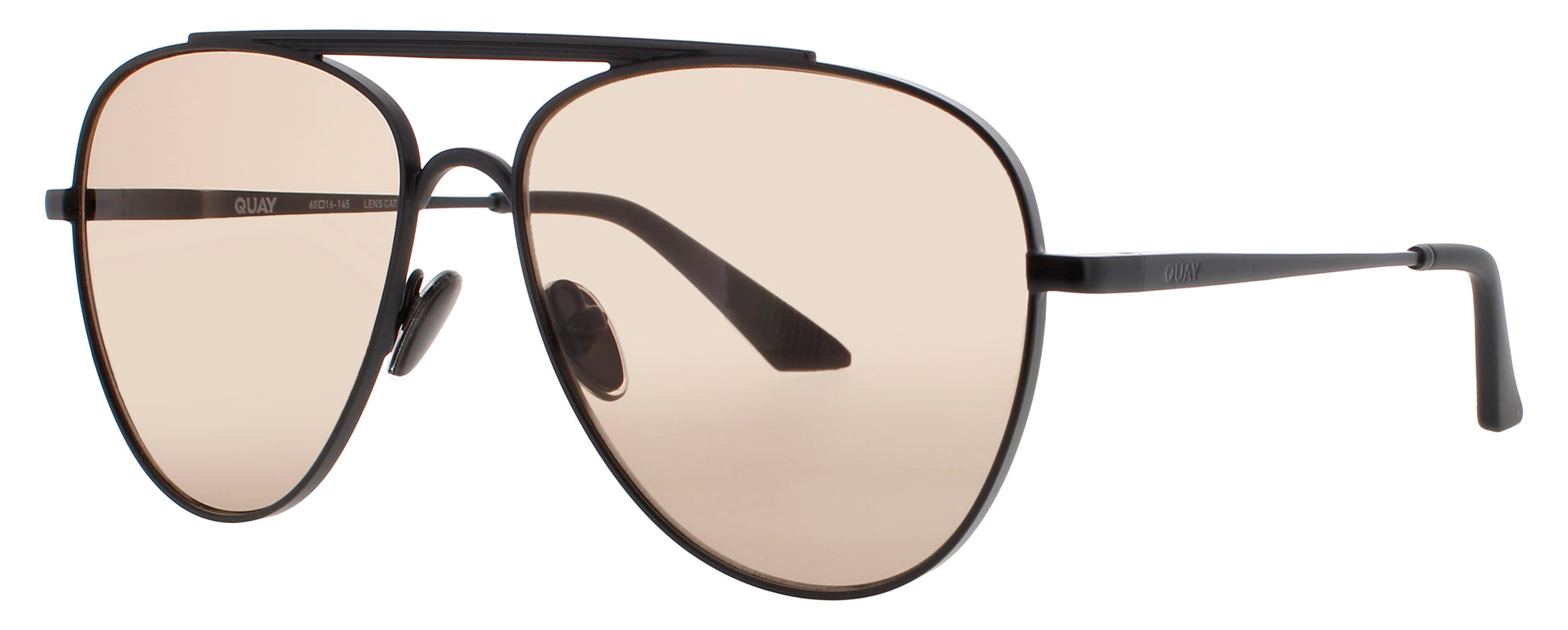 QUAY FREE FALL Frame MATTE BLACK Lens TAN