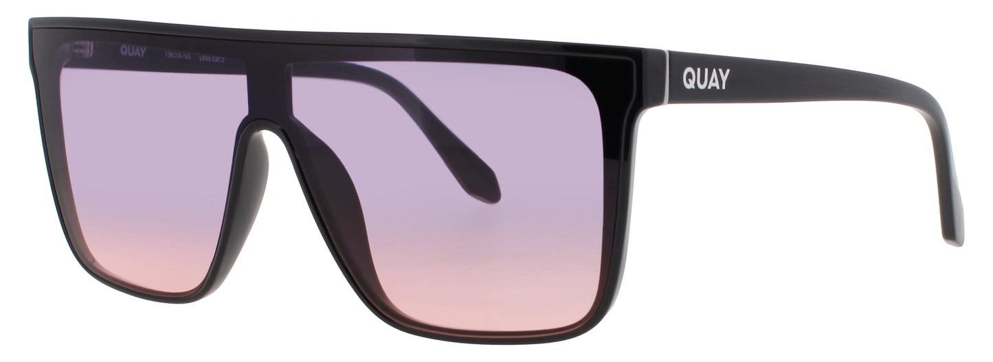 QUAY NIGHTFALL MEDIUM Frame BLACK Lens DUSK/PINK