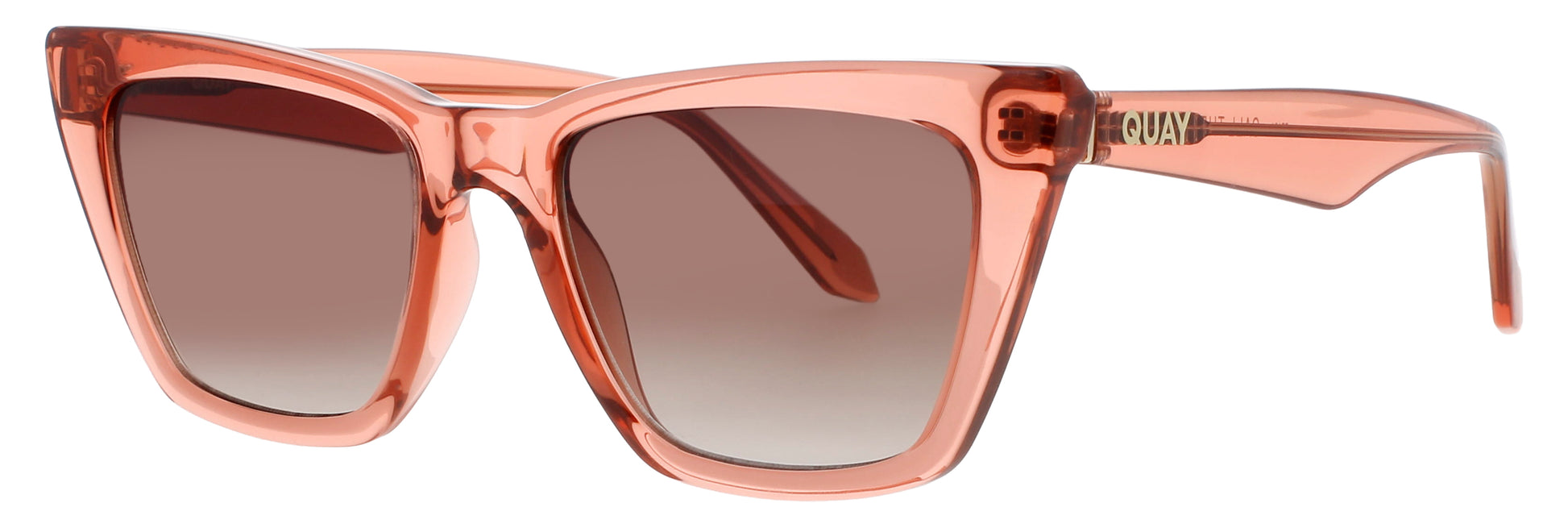 QUAY CALL THE SHOTS Frame PALE ROSE Lens BROWN