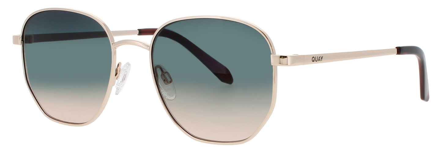 QUAY BIG TIME Frame GOLD Lens PLUM/TAUPE