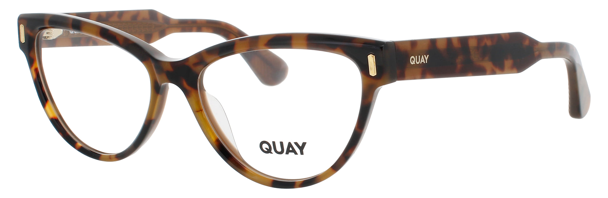 QUAY SO SHY RX Frame COFFEE TORTOISE Lens DEMO