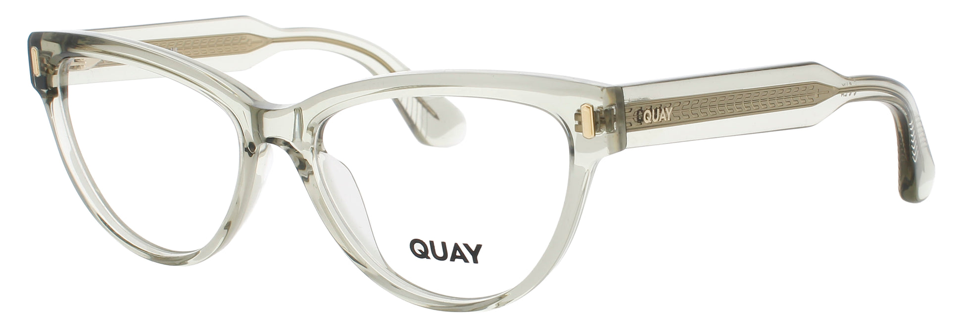 QUAY SO SHY RX Frame CRYSTAL MOSS Lens DEMO