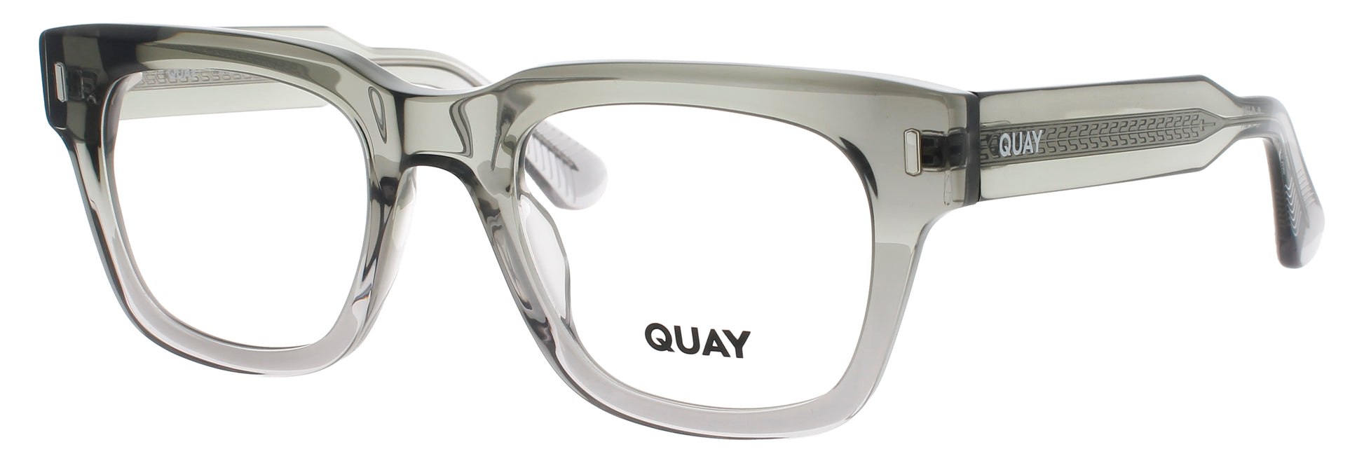 QUAY EXEC RX Frame CRYSTAL SAGE Lens DEMO