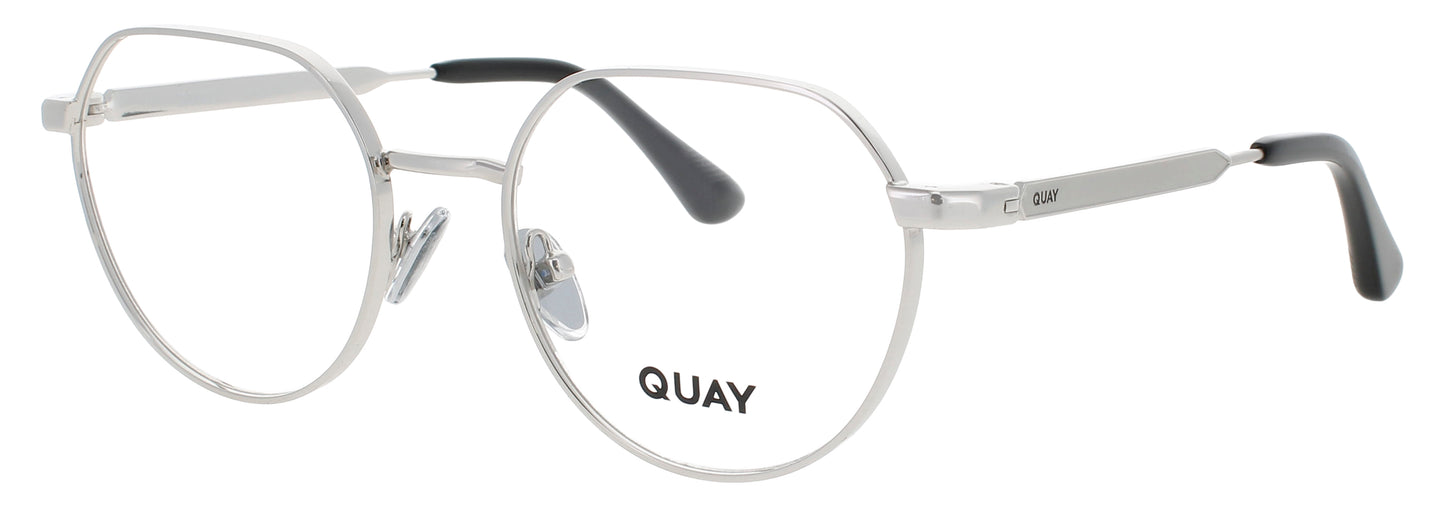 QUAY ON MUTE RX Frame SILVER Lens DEMO