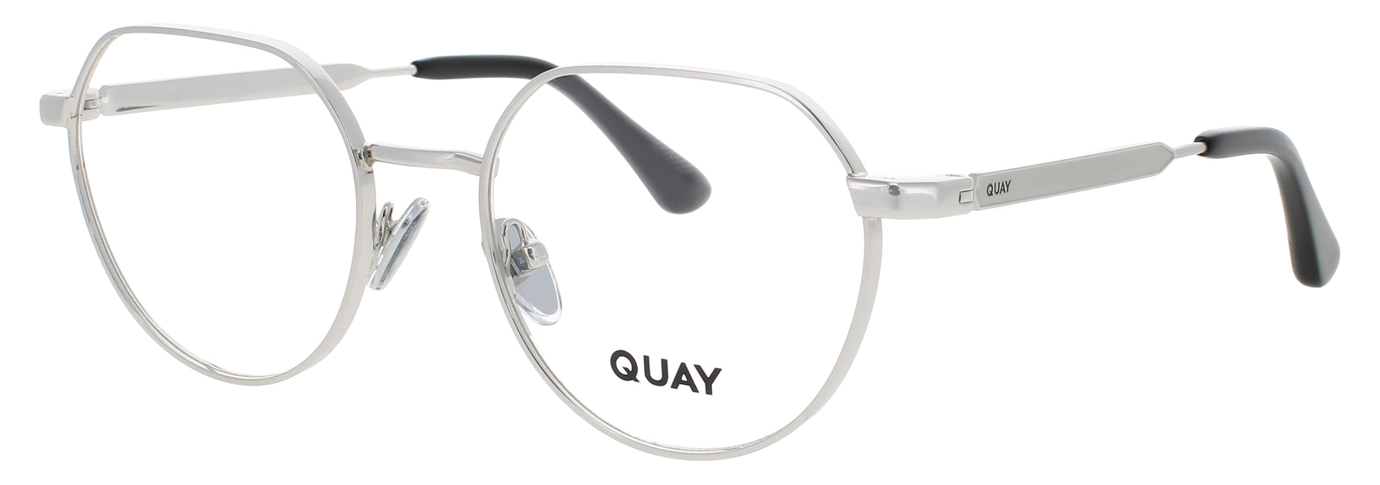QUAY ON MUTE RX Frame SILVER Lens DEMO