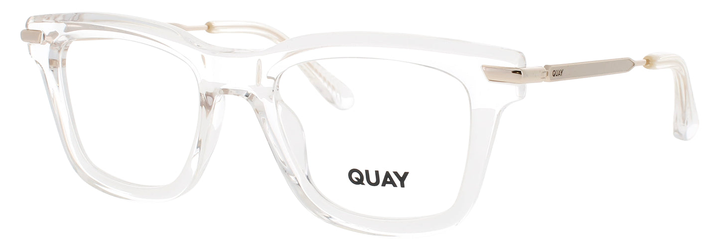 QUAY FIRST DRAFT RX Frame CRYSTAL Lens DEMO