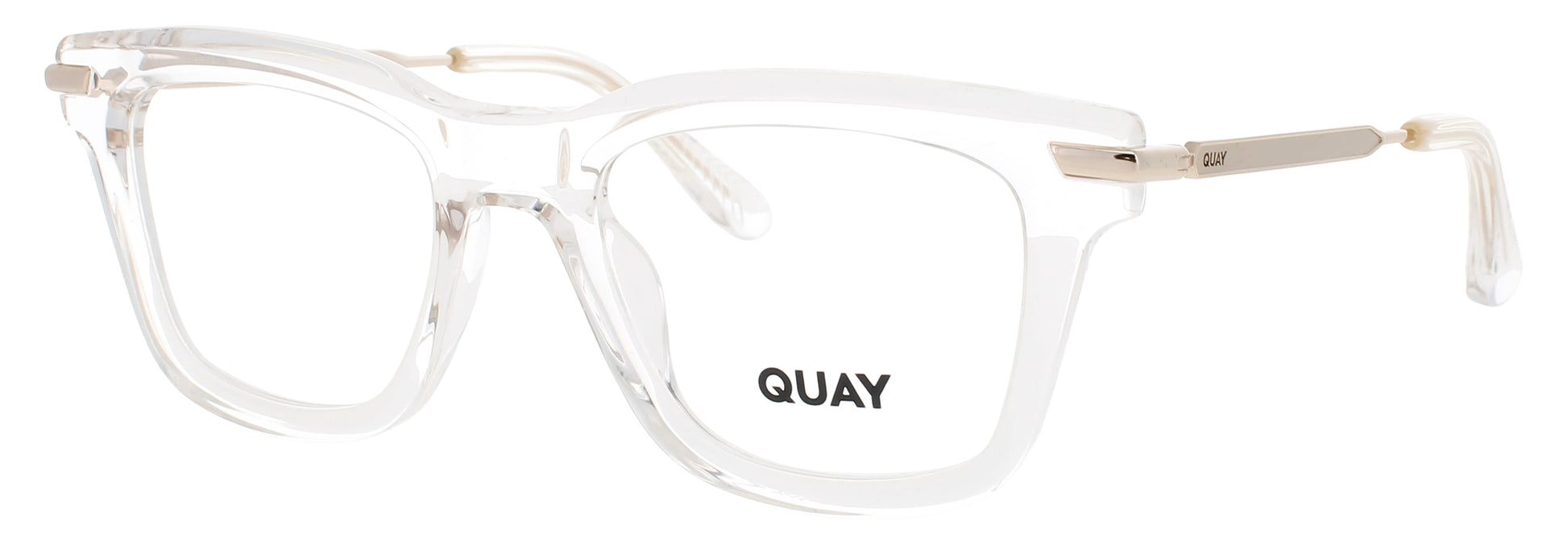 QUAY FIRST DRAFT RX Frame CRYSTAL Lens DEMO