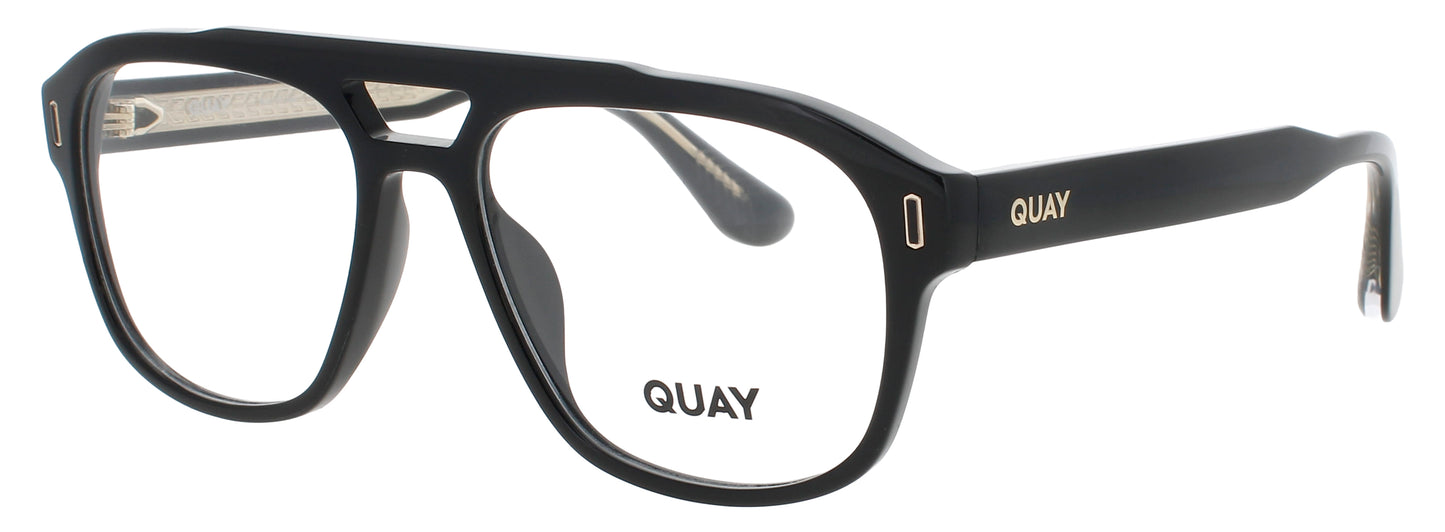 QUAY SPIN OFF RX Frame BLACK Lens DEMO