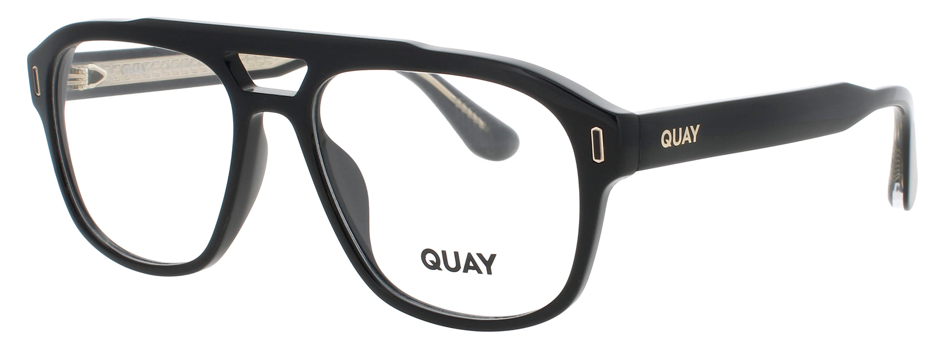 QUAY SPIN OFF RX Frame BLACK Lens DEMO