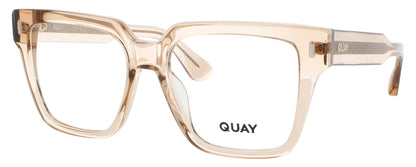 QUAY BOLD TYPE RX Frame CRYSTAL NUDE / GOLD Lens DEMO
