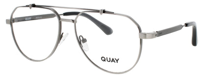 QUAY ALL CAPS RX Frame BRUSHED GUNMETAL Lens DEMO