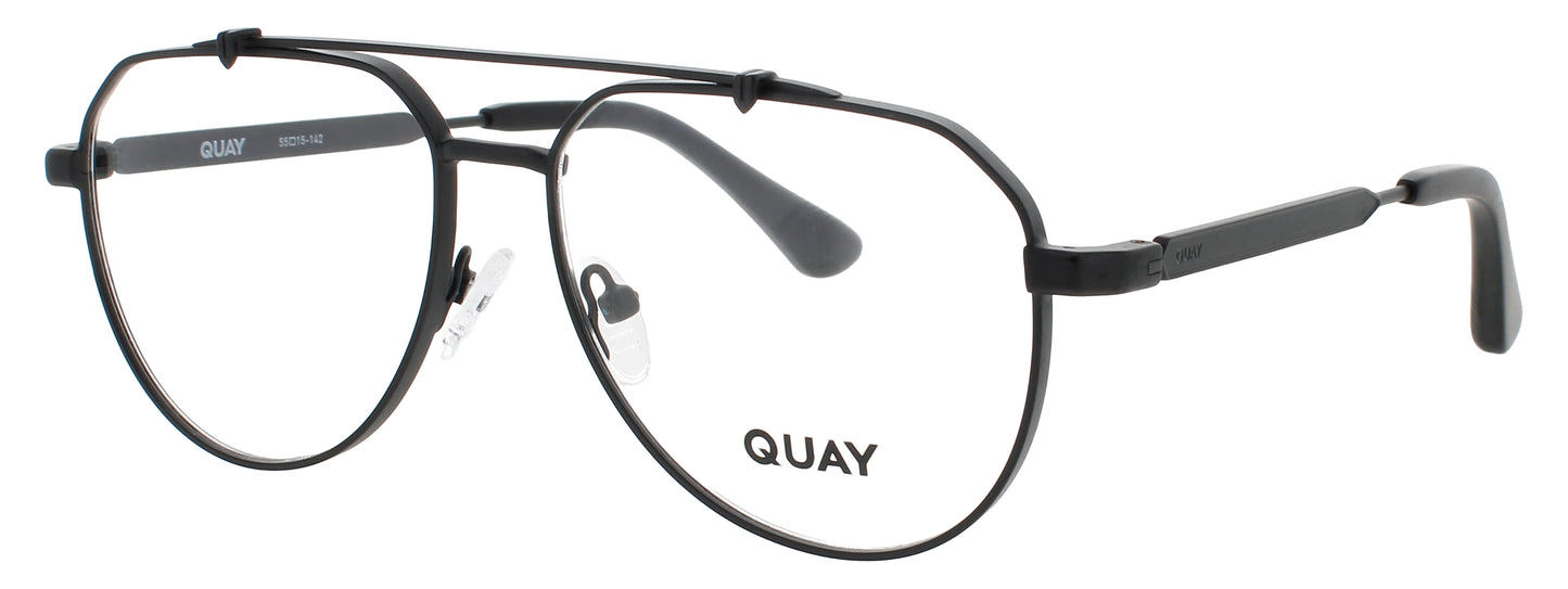 QUAY ALL CAPS RX Frame MATTE BLACK Lens DEMO