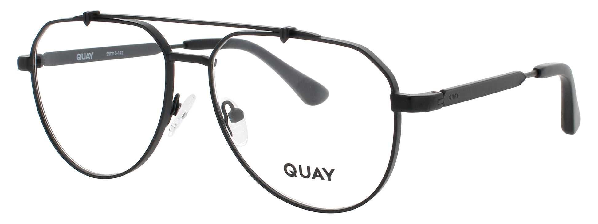 QUAY ALL CAPS RX Frame MATTE BLACK Lens DEMO