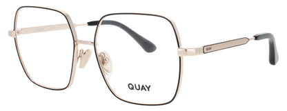 QUAY LOOK IT UP RX Frame BLACK / GOLD Lens DEMO