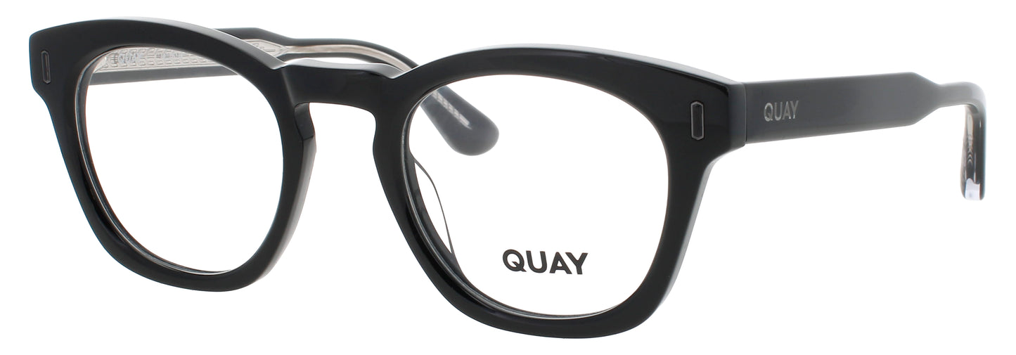 QUAY BOW TIE RX Frame BLACK / SILVER Lens DEMO