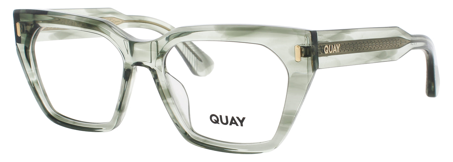 QUAY TRES CHIC RX Frame CRYSTAL MOSS Lens DEMO