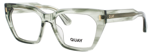 QUAY TRES CHIC RX Frame CRYSTAL MOSS Lens DEMO