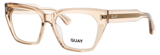 QUAY TRES CHIC RX Frame CRYSTAL NUDE / GOLD Lens DEMO