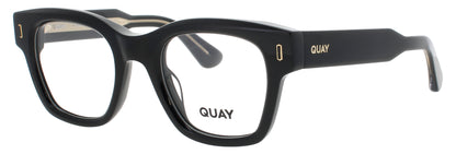 QUAY NOTE TO SELF RX Frame SHINY BLACK / GOLD Lens DEMO