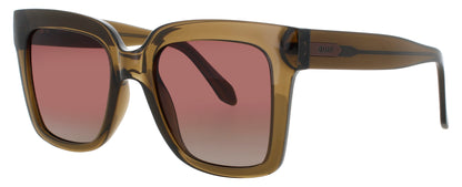 QUAY ICY Frame CRYSTAL SAGE Lens BROWN TINT
