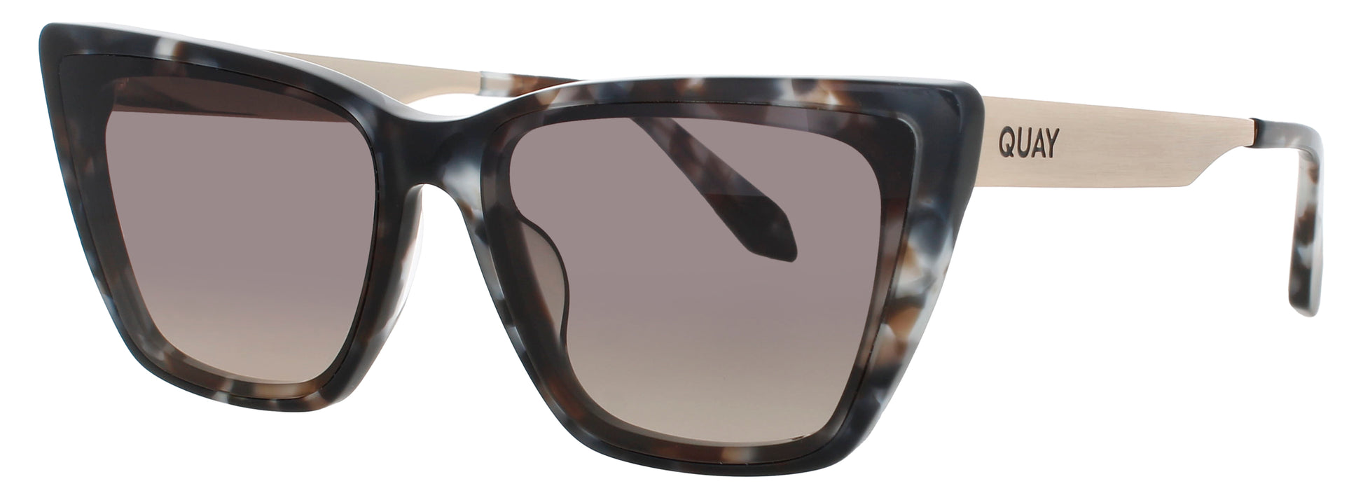 QUAY CALL THE SHOTS REMIXED Frame STORM TORTOISE Lens SMOKE TO TAUPE GRADIENT