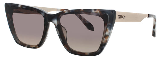 QUAY CALL THE SHOTS REMIXED Frame STORM TORTOISE Lens SMOKE TO TAUPE GRADIENT