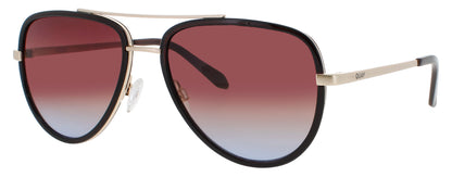 QUAY ALL IN MEDIUM Frame GOLD / DARK BROWN Lens BROWN TO BLUE GRADIENT