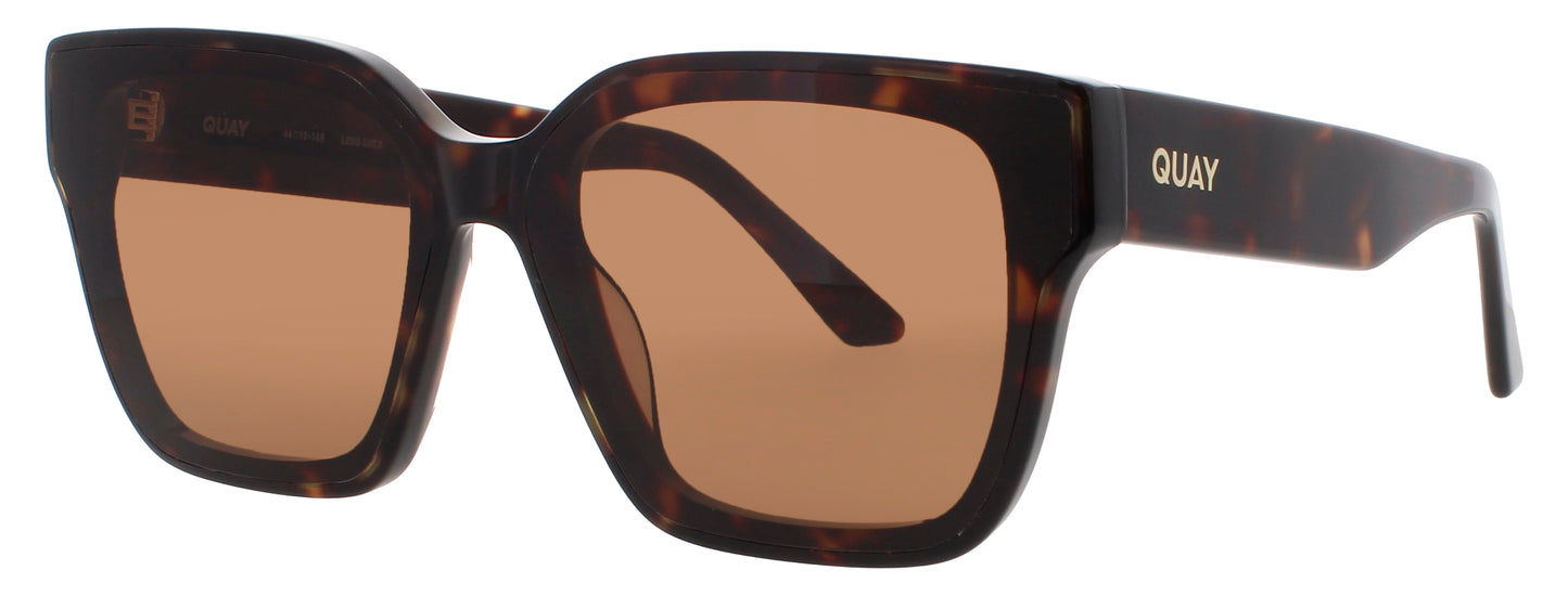 QUAY DRIVE IN Frame DARK TORTOISE Lens BROWN